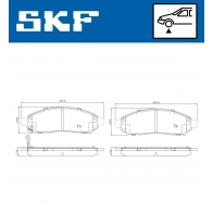 Тормозные колодки дисковые, комплект SKF LYWAG E 1440250925 VKBP 80259 A