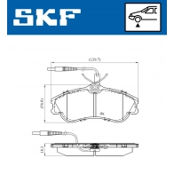 Тормозные колодки дисковые, комплект SKF VKBP 80281 E Peugeot 306 1 (7A, 7C, N3, N5) Хэтчбек 2.0 16V 135 л.с. 1997 – 2000 Q ONUH