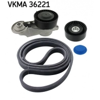 Комплект приводного ремня SKF 1440252330 VKMA 36221 V8 4LNG