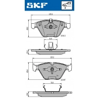 Тормозные колодки дисковые, комплект SKF J MTUX 1440250959 VKBP 80308 - Изображение 5