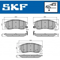 Тормозные колодки дисковые, комплект SKF Chevrolet Equinox VKBP 80327 A U3FI4 6Y