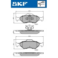 Тормозные колодки дисковые, комплект SKF 1440250989 VKBP 80348 J 5HHTX2 - Изображение 5