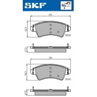 Тормозные колодки дисковые, комплект SKF Peugeot 306 1 (7A, 7C, N3, N5) Хэтчбек 2.0 16V 135 л.с. 1997 – 2000 VKBP 80380 8 0ZGCR
