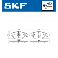Тормозные колодки дисковые, комплект SKF JO7 BQ VKBP 80443 E 1440251045 - Изображение 5