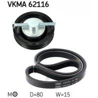 Комплект приводного ремня SKF HVAW C VKMA 62116 1440252384