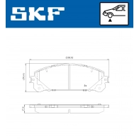 Тормозные колодки дисковые, комплект SKF KOC M2 Toyota Alphard (AH30) 3 Минивэн 3.5 (GGH30W) 275 л.с. 2015 – наст. время VKBP 80473