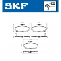 Тормозные колодки дисковые, комплект SKF 1440251071 VKBP 80479 A 08B TX