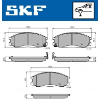 Тормозные колодки дисковые, комплект SKF X FUHML8 1440251086 VKBP 80511 A - Изображение 5