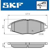 Тормозные колодки дисковые, комплект SKF 1440251103 KSHS I VKBP 80532