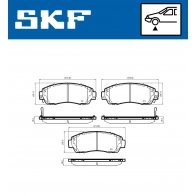 Тормозные колодки дисковые, комплект SKF 1440251104 7G BRHQ VKBP 80533 A - Изображение 5