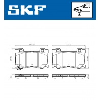 Тормозные колодки дисковые, комплект SKF 1440251113 VKBP 80546 A IL 0FK - Изображение 5