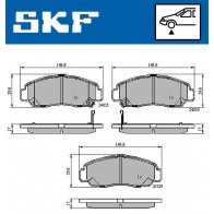 Тормозные колодки дисковые, комплект SKF VKBP 80558 A 1440251121 PBN ERC