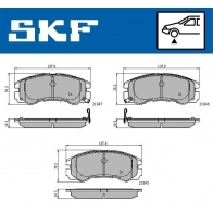 Тормозные колодки дисковые, комплект SKF VKBP 80590 A 837 LGE1 1440251137