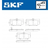 Тормозные колодки дисковые, комплект SKF 1440251152 RE MX0 VKBP 80614 A - Изображение 5