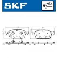 Тормозные колодки дисковые, комплект SKF U021 TX VKBP 80632 Mercedes M-Class (W166) 3 Кроссовер 2.1 ML 250 CDI / BlueTEC 4 matic (1604. 1603) 204 л.с. 2011 – 2015