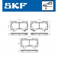 Тормозные колодки дисковые, комплект SKF VKBP 80635 A U JZ2GRN 1440251163 - Изображение 5
