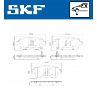 Тормозные колодки дисковые, комплект SKF X R2SC 1440251168 VKBP 80641 A