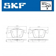 Тормозные колодки дисковые, комплект SKF 1440251173 DEATO R VKBP 90013 - Изображение 5