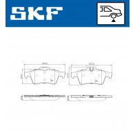 Тормозные колодки дисковые, комплект SKF 3SAM M 1440251177 VKBP 90025 - Изображение 5