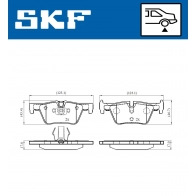 Тормозные колодки дисковые, комплект SKF JMIR WQ 1440251178 VKBP 90026 - Изображение 5