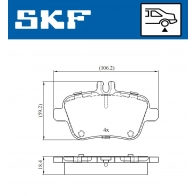 Тормозные колодки дисковые, комплект SKF 1440251190 6 CG0MK1 VKBP 90056 - Изображение 5