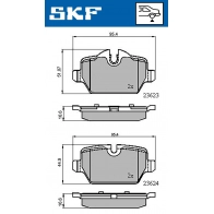 Тормозные колодки дисковые, комплект SKF 1440251207 VKBP 90090 O3YK A0M - Изображение 5
