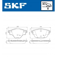 Тормозные колодки дисковые, комплект SKF 1440251208 SX58 DN VKBP 90094 - Изображение 5
