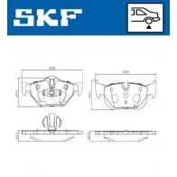 Тормозные колодки дисковые, комплект SKF VKBP 90095 RZ9R H 1440251209