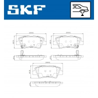 Тормозные колодки дисковые, комплект SKF 1440251211 VKBP 90100 A BLBP Y