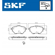 Тормозные колодки дисковые, комплект SKF QSW YH 1440251212 VKBP 90101