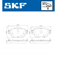 Тормозные колодки дисковые, комплект SKF 1 WEHS VKBP 90121 1440251220 - Изображение 5