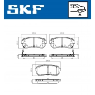 Тормозные колодки дисковые, комплект SKF Kia Picanto (TA) 2 Хэтчбек 1.2 87 л.с. 2011 – 2025 21 7P33A VKBP 90139 A