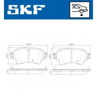 Тормозные колодки дисковые, комплект SKF 1440251237 E VGQX VKBP 90165 - Изображение 5