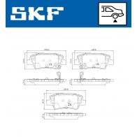 Тормозные колодки дисковые, комплект SKF 4205U XG 1440251240 VKBP 90174 A - Изображение 5