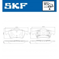 Тормозные колодки дисковые, комплект SKF U F8I07 VKBP 90178 1440251241 - Изображение 5