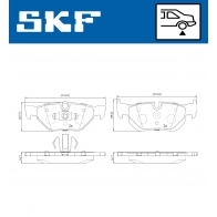 Тормозные колодки дисковые, комплект SKF 1440251242 MVX KW3R VKBP 90181