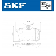 Тормозные колодки дисковые, комплект SKF VKBP 90209 Audi A6 (C5) 2 Универсал 3.7 260 л.с. 1999 – 2005 9CFHST R
