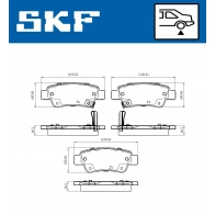 Тормозные колодки дисковые, комплект SKF OP90 O VKBP 90439 A Honda CR-V 3 (RE) Кроссовер 2.4 i VTEC 4WD (RE7) 166 л.с. 2009 – 2025