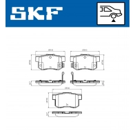 Тормозные колодки дисковые, комплект SKF L IJQF VKBP 90451 A Suzuki Swift (MZ, EZ) 2 2004 – 2010