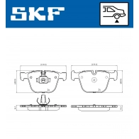 Тормозные колодки дисковые, комплект SKF YC UU1H VKBP 90471 1440251316
