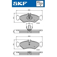 Тормозные колодки дисковые, комплект SKF S 1EKT Volkswagen LT (2DB, 2DE, 2DK) 2 Автобус 2.5 SDI 75 л.с. 1996 – 2006 VKBP 90485