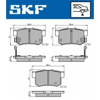 Тормозные колодки дисковые, комплект SKF VKBP 90505 A XNN 344Q 1440251329