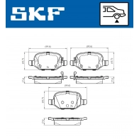 Тормозные колодки дисковые, комплект SKF QKVC 07Z VKBP 90528 A 1440251335