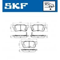 Тормозные колодки дисковые, комплект SKF 1440251349 VKBP 90576 A X CG1T7