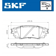 Тормозные колодки дисковые, комплект SKF 1440251365 VKBP 90630 8OT P2