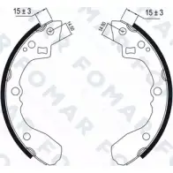 Тормозные колодки, комплект FOMAR FRICTION FO 0464 RPG9IH 4313690 OEV TB