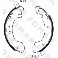 Тормозные колодки, комплект FOMAR FRICTION 8P ZT5LC 4313709 BGI4T FO 0543