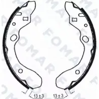 Тормозные колодки, комплект FOMAR FRICTION 1 2PUJWF 4313737 FO 0603 OUKRJ4D