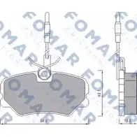 Тормозные колодки, дисковые, комплект FOMAR FRICTION 21210 4315182 212 09 FO 443981