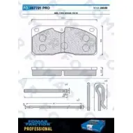 Тормозные колодки, дисковые, комплект FOMAR FRICTION FO 467781 4315236 2903 9 S5JNFPR